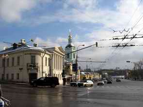 Яузские ворота. Налево уходит Яузский бульвар. Февраль 2005. Фото oltajul.