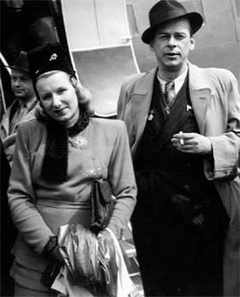 Николай Черкасов с женой Н.Н.Черкасовой. 1947 г.