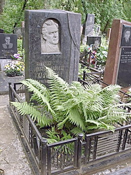 Могила Евгения Карнаухова на Введенском кладбище
