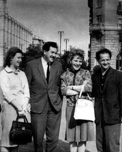 Инна Кондратьева, Григорий Чухрай, Эльза Леждей и Анатолий Гребнев. 1963 г.