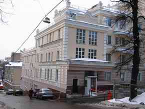 Доходный дом со стороны Большого Николоворобинского переулка. Февраль 2005. Фото oltajul.