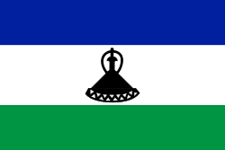 Флаг Лесото с октября 2006 г.