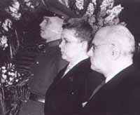 Е.А.Фурцева на похоронах И.В.Сталина.